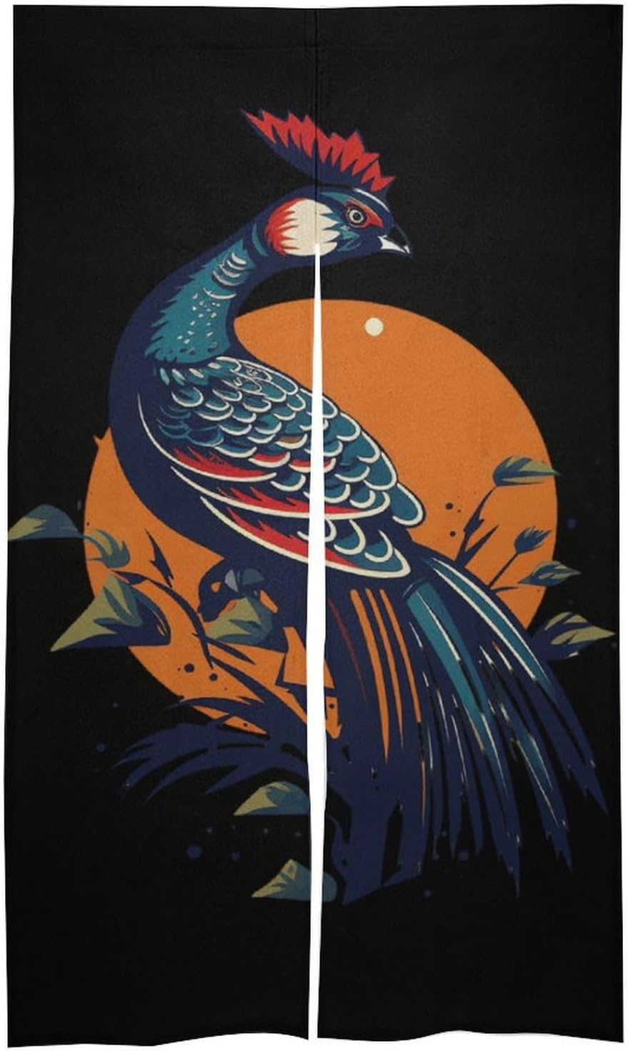 Animal Pheasant Door Curtain Blackout Door Cover Curtains Door Screen for Home Accessories