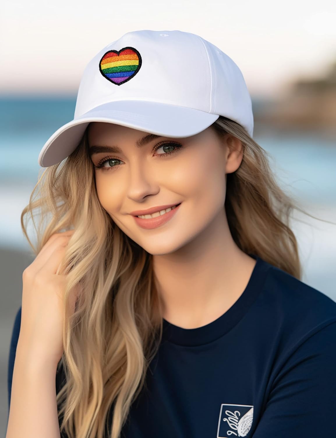 Embroidered Pride Hat LGBT Cap Low Profile Distressed Dad Hat - Image 2