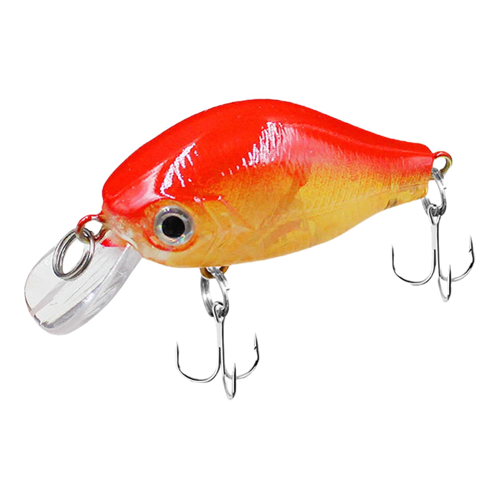 Zwwaazhf Transparent Red Back Crankbait Baits For Saltwater Fishing Trout Crankbaits Artificial Swimbait Minnow Fishing Lure With Hook Crankbait Panfish