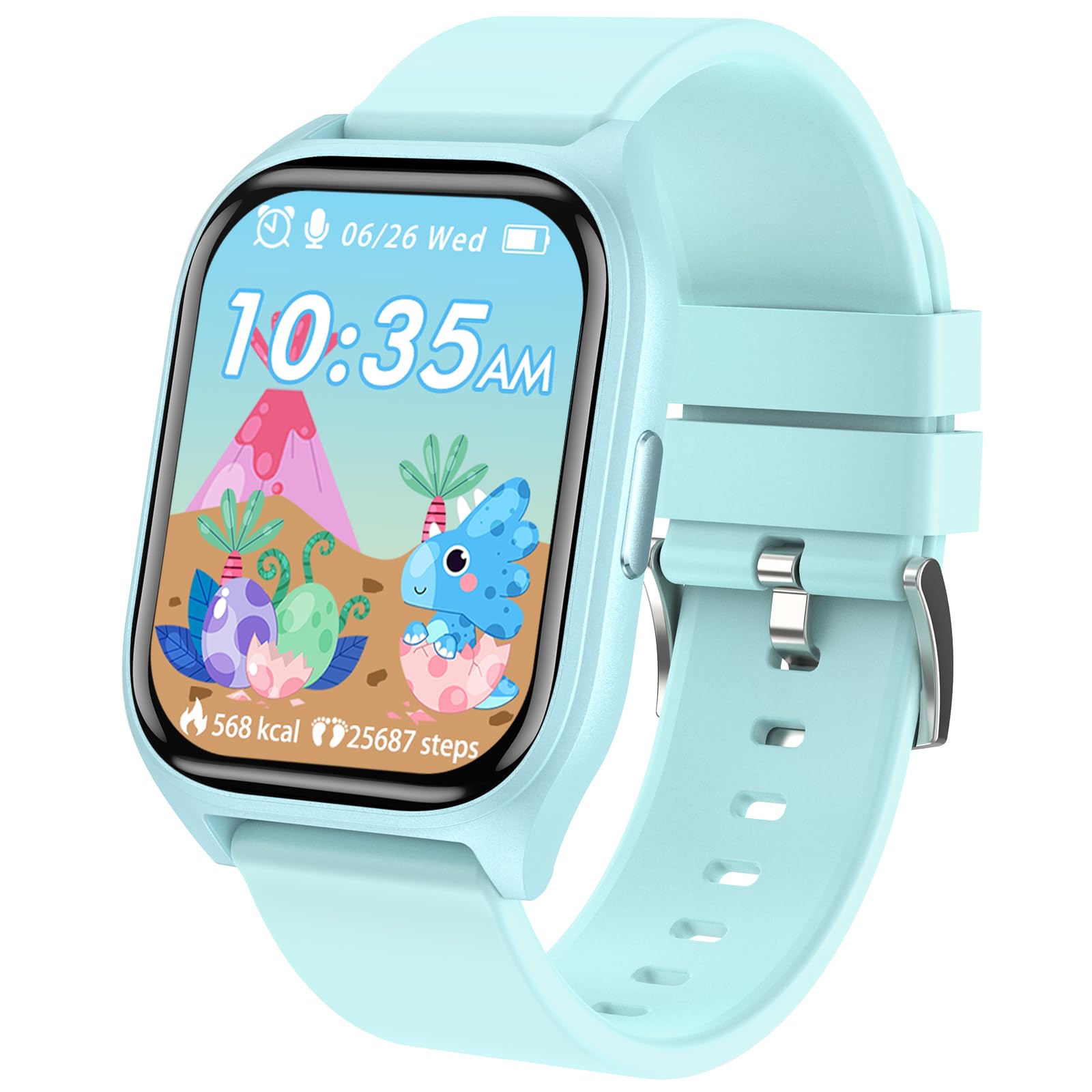 Kids Smart Watch, Smart Watch for Kids with 20 Sports Modes 14 Puzzle Games Multiple Dials Stopwatch, Birthday Gift for Children 3-12 Years Old (Blue)