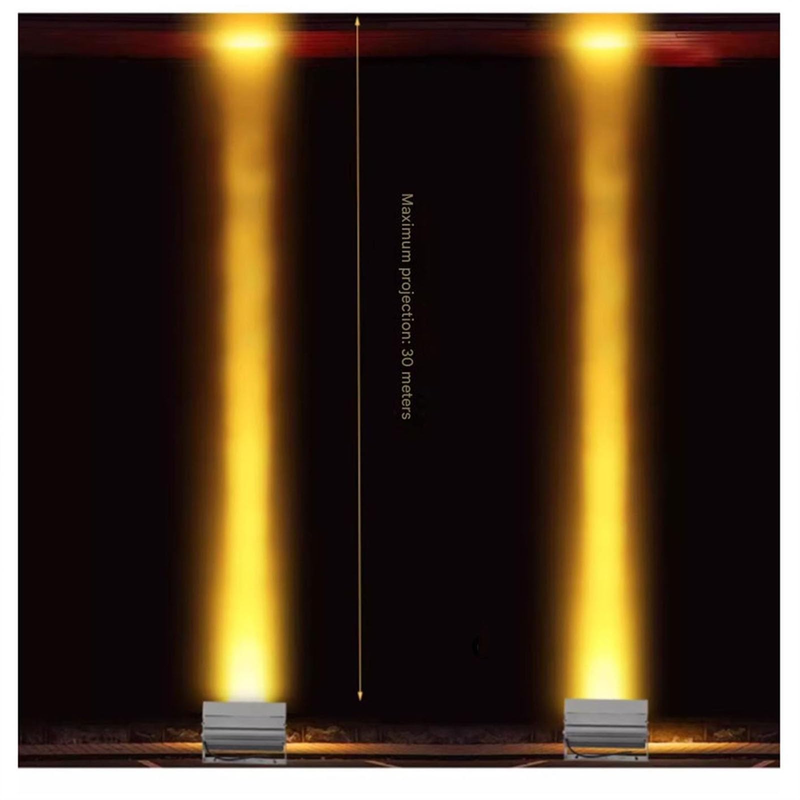 THEGA Foco LED De Largo Alcance - AC 220V Foco LED De Haz Estrecho Ajustable Ángulo, Lámpara De Pie para Exteriores Resistente Al Agua IP65, Luces De Jardín para Exteriores(Warm White,B-15W)
