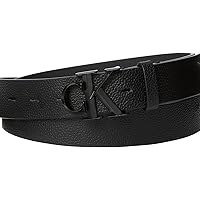 Calvin Klein Uomo Cintura Buckle 3,2 cm con Fibbia con Monogramma