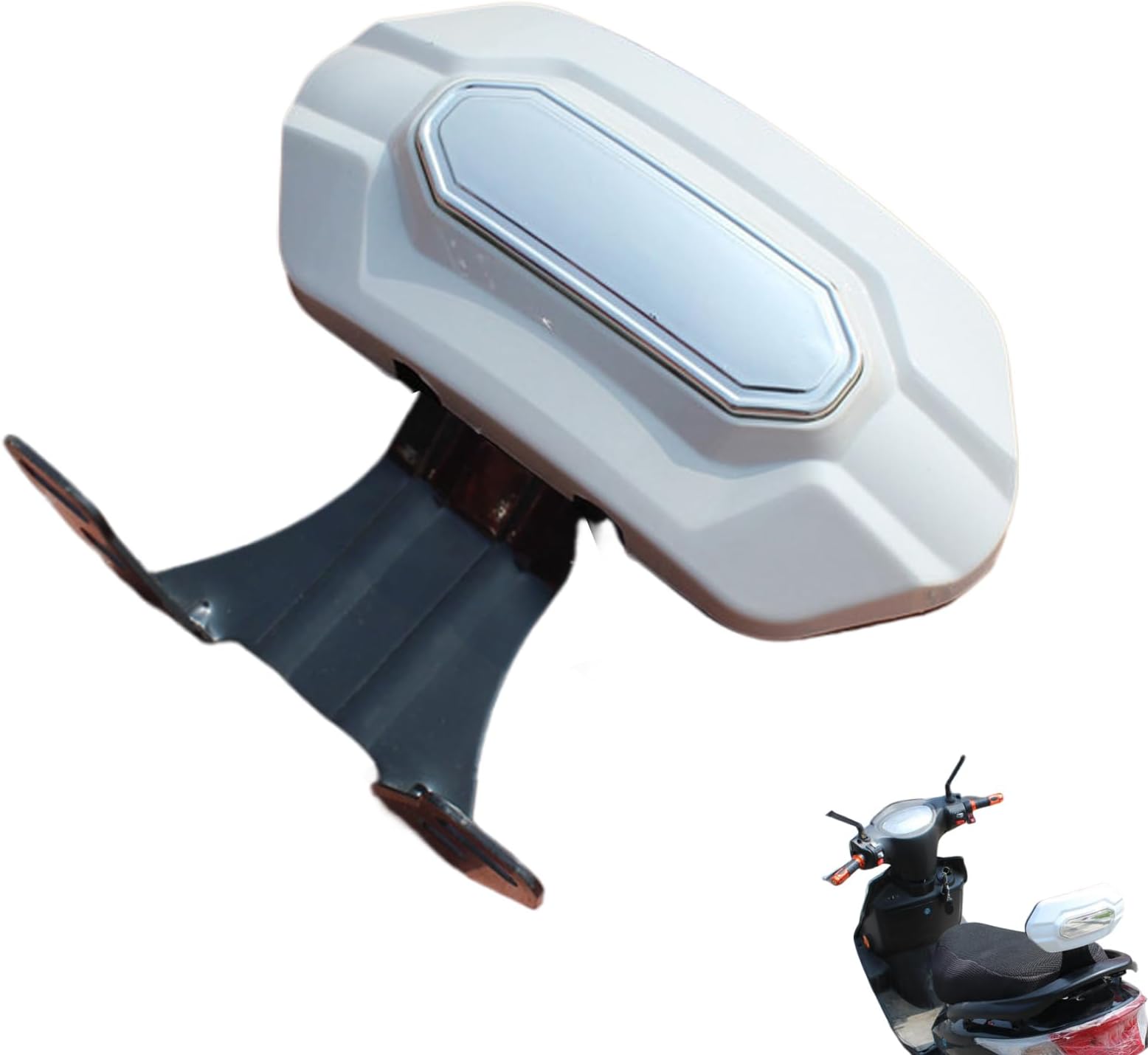 Street Glide Backrest,Cushioned Support Bicycle Pad - Motorcycle Practical Backrest Safety Seat, Practical Safety Seat Cushion Passenger Rest Scooter