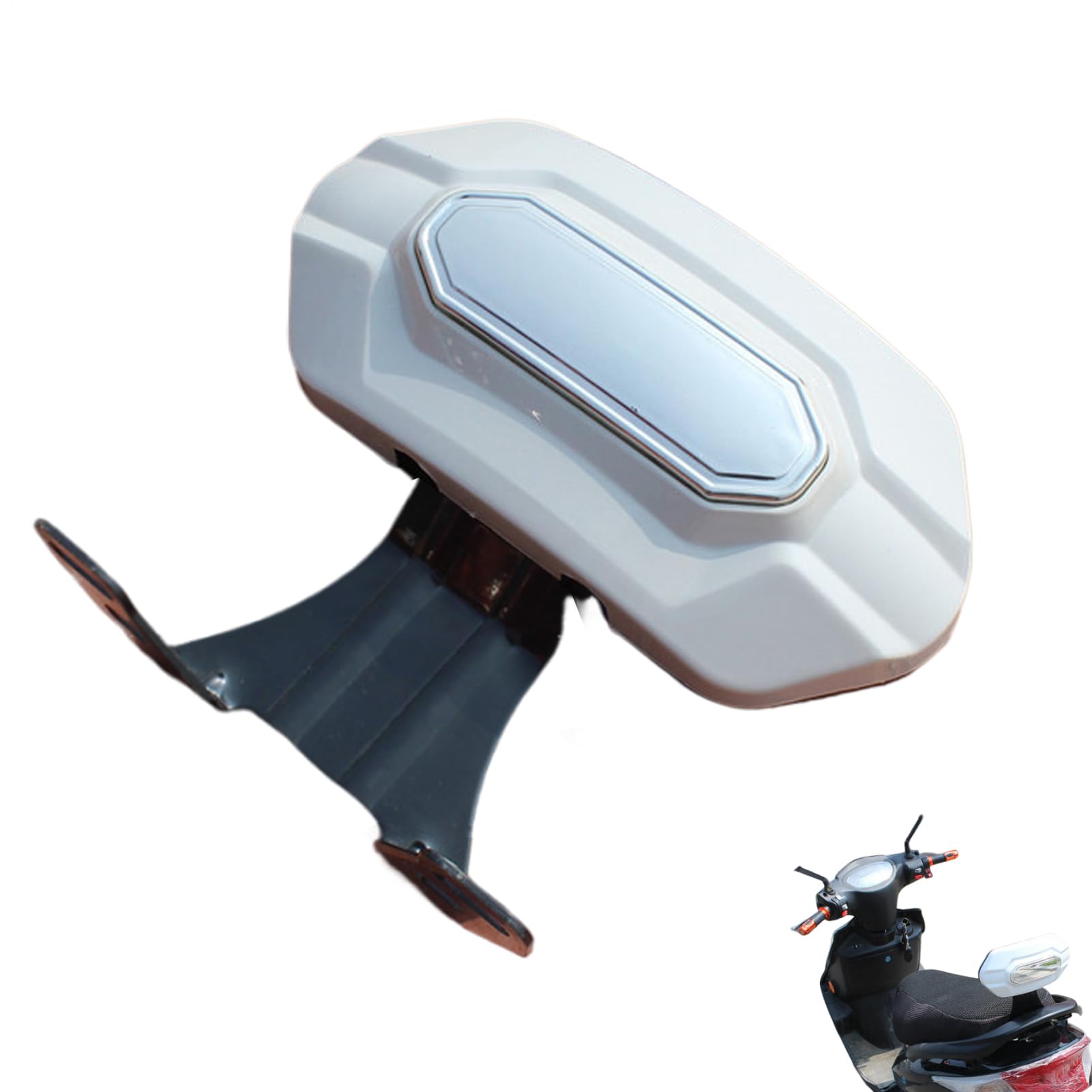 Street Glide Backrest,Cushioned Support Bicycle Pad - Motorcycle Practical Backrest Safety Seat, Practical Safety Seat Cushion Passenger Rest Scooter