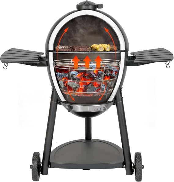 onlyfire Charcoal Firebox Set for Char-Griller Akorn Kamado Kooker Grill
