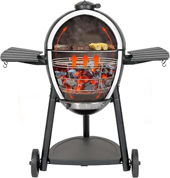 onlyfire Charcoal Firebox Set for Char-Griller Akorn Kamado Kooker Grill