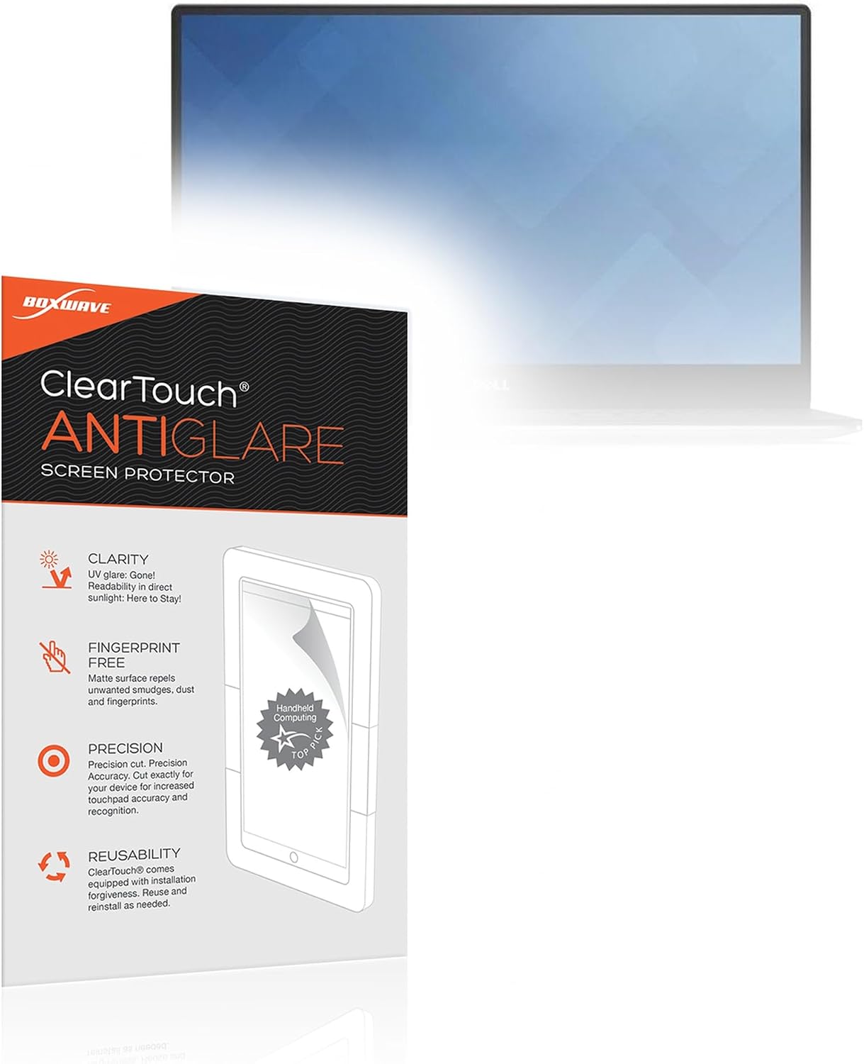 BoxWave Screen Protector Compatible with Dell XPS 13 Laptop (9350) - ClearTouch Anti-Glare (2-Pack), Anti-Fingerprint Matte Film Skin