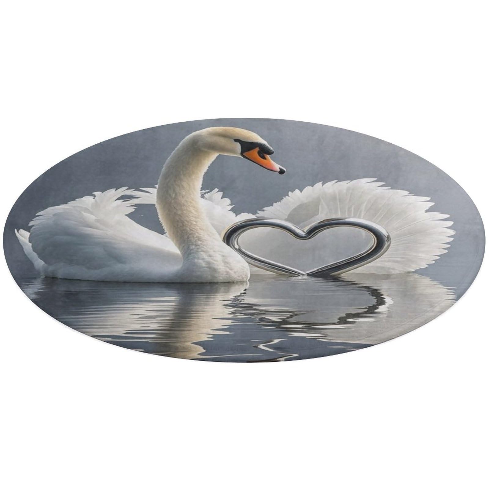 Tapis rond lavable en machine salon velours corail 90cm