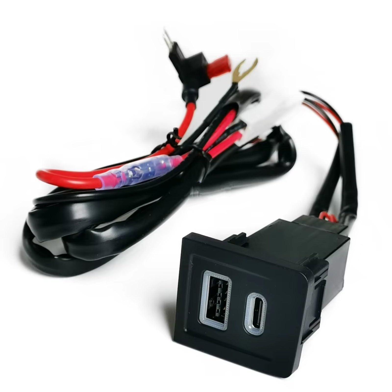 Console Presa USB Compatibile Con Per T5 2003-2009 Auto Dual QC3.0 PD Tipo C Presa Di Ricarica Adattatore Telefonico Alimentazione Ricambi Auto