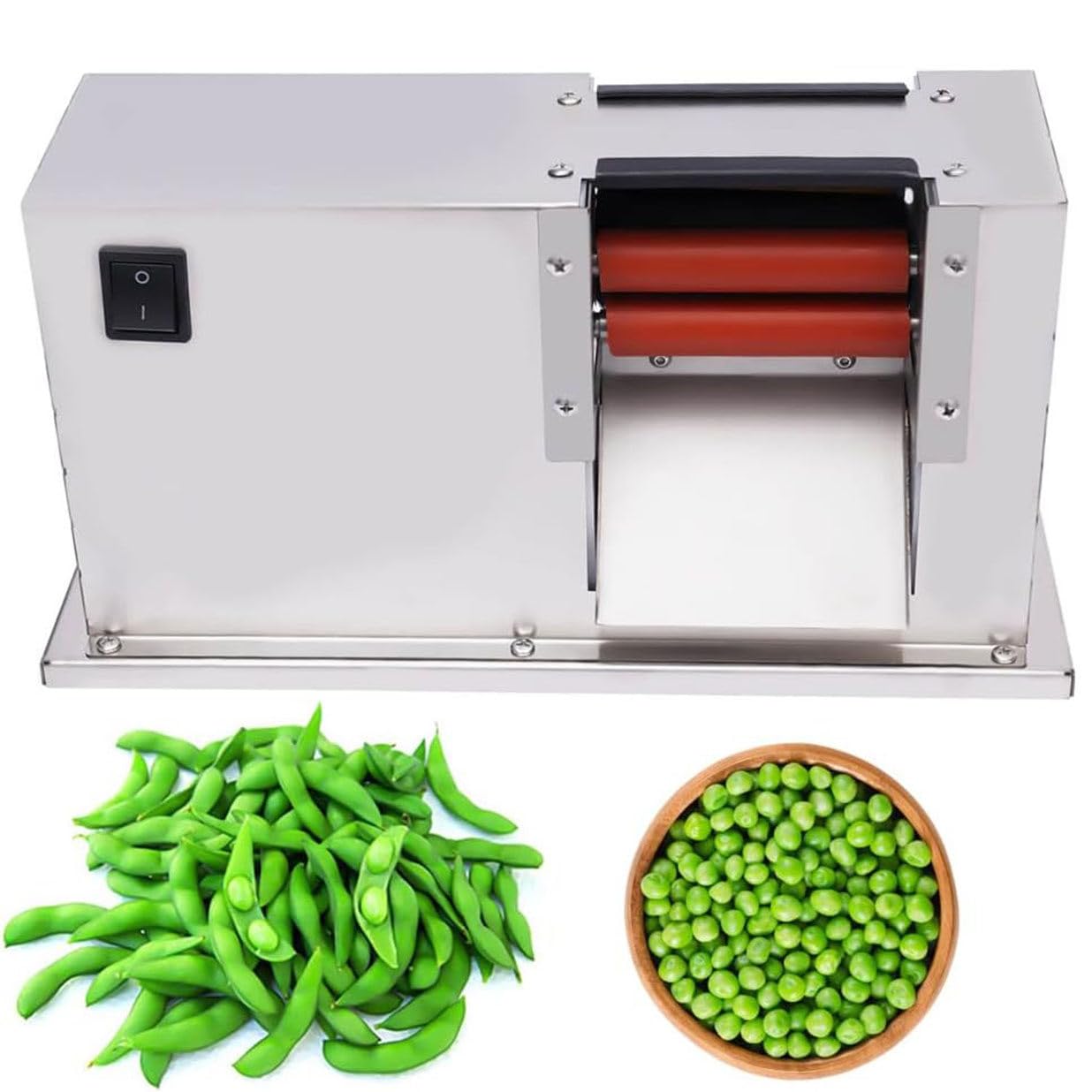 Elektryczna Łuskarka Do Groszku, Półautomatyczna Obieraczka Do Groszku, Edamame I Fasoli, Wysoka Wydajność 10 Kg/H Do Użytku Komercyjnego I Domowego