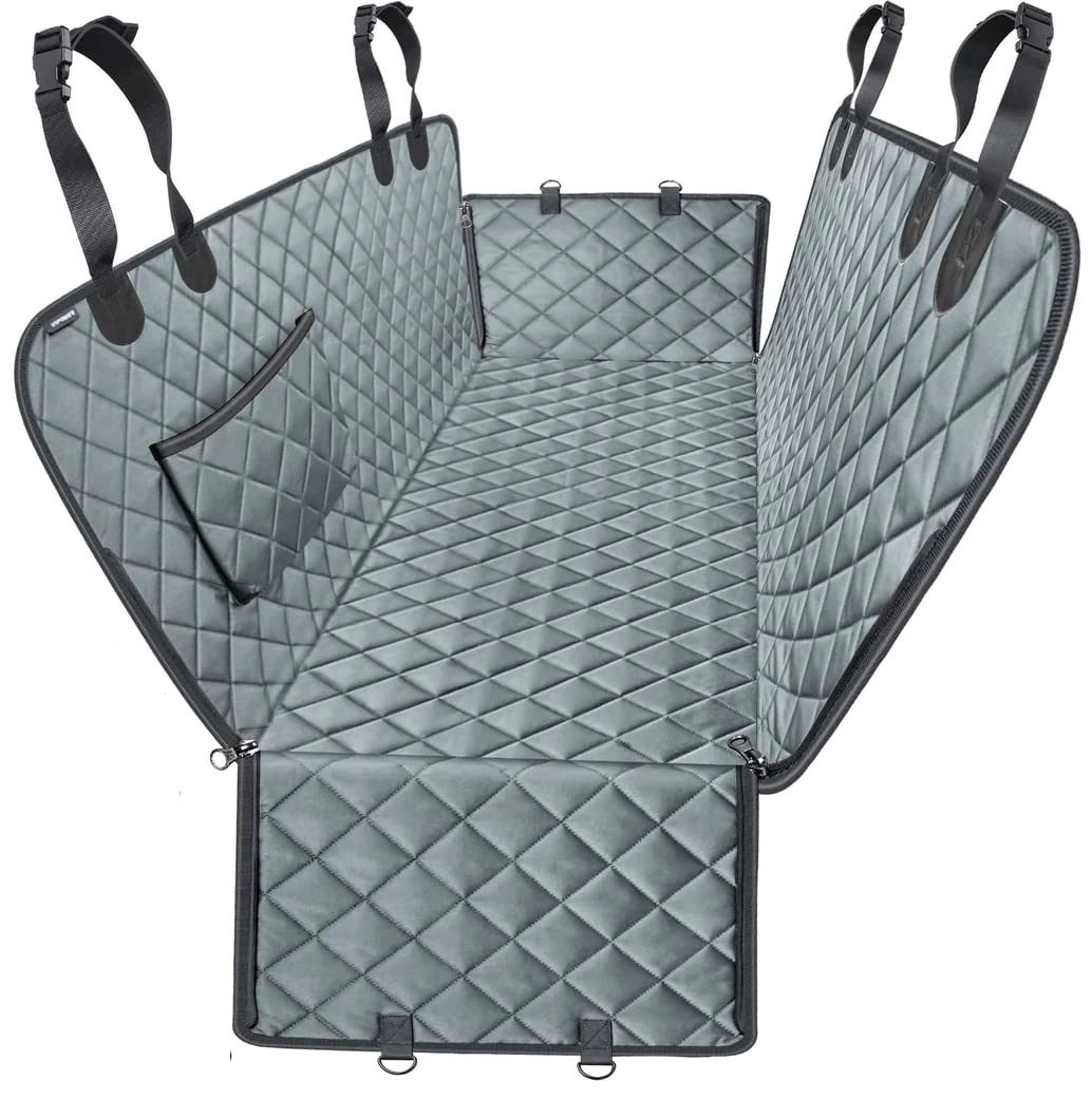 AMICA Dog Seat Cover Car Seat Cover for Pets 100% Waterproof Pet Seat Cover Hammock 600D Heavy Duty Durable Soft Pet Back Seat Covers for Cars Trucks and SUVs (for SUV & Sedan Cars, Grey) (B0C2JC4Z1X) Amazon Price History, Amazon Price Tracker
