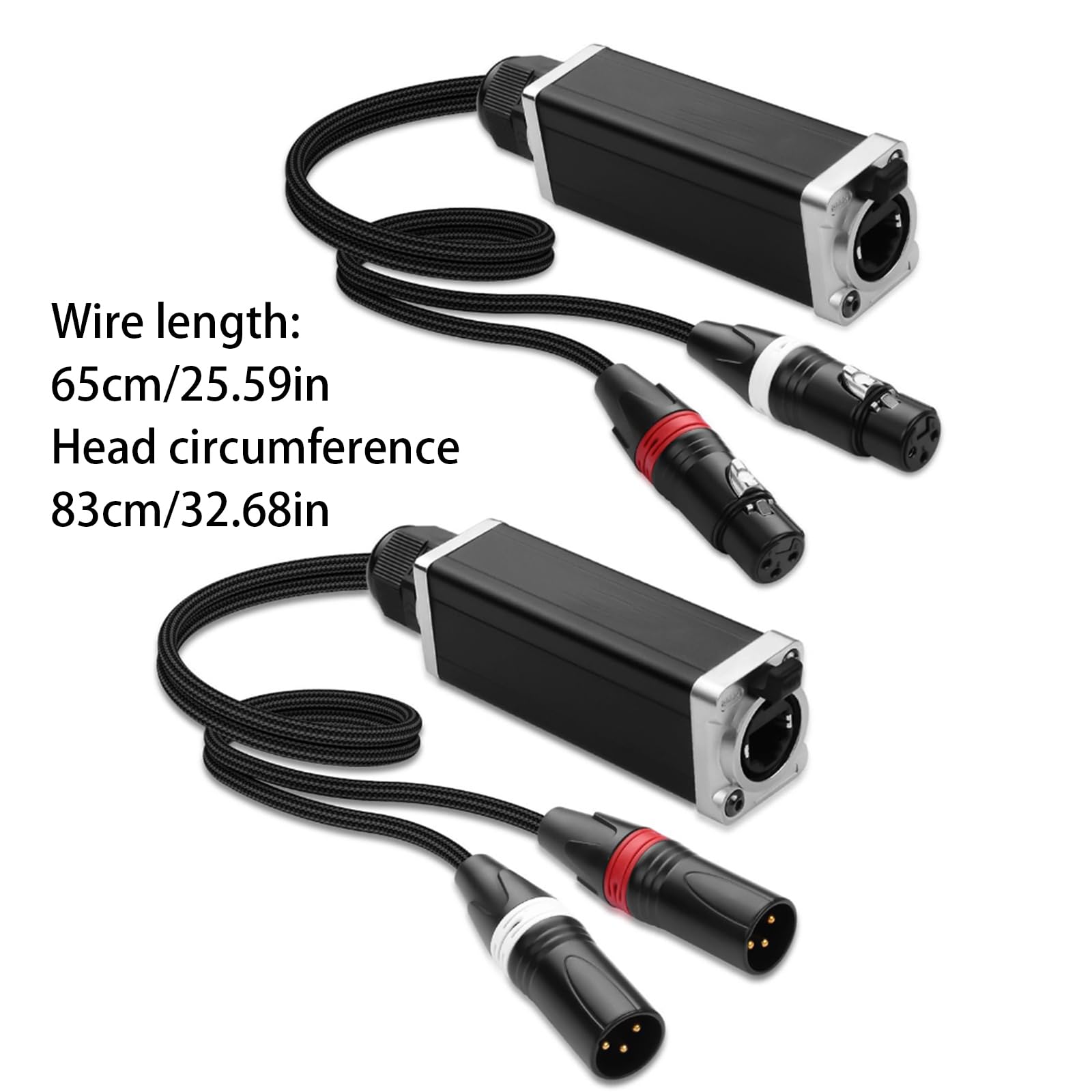 Prolunga Adattatore schermatura da 3 Pin a RJ45 con Protezioni schermatura per studi concerti e Applicazioni teatrali segnali Rete