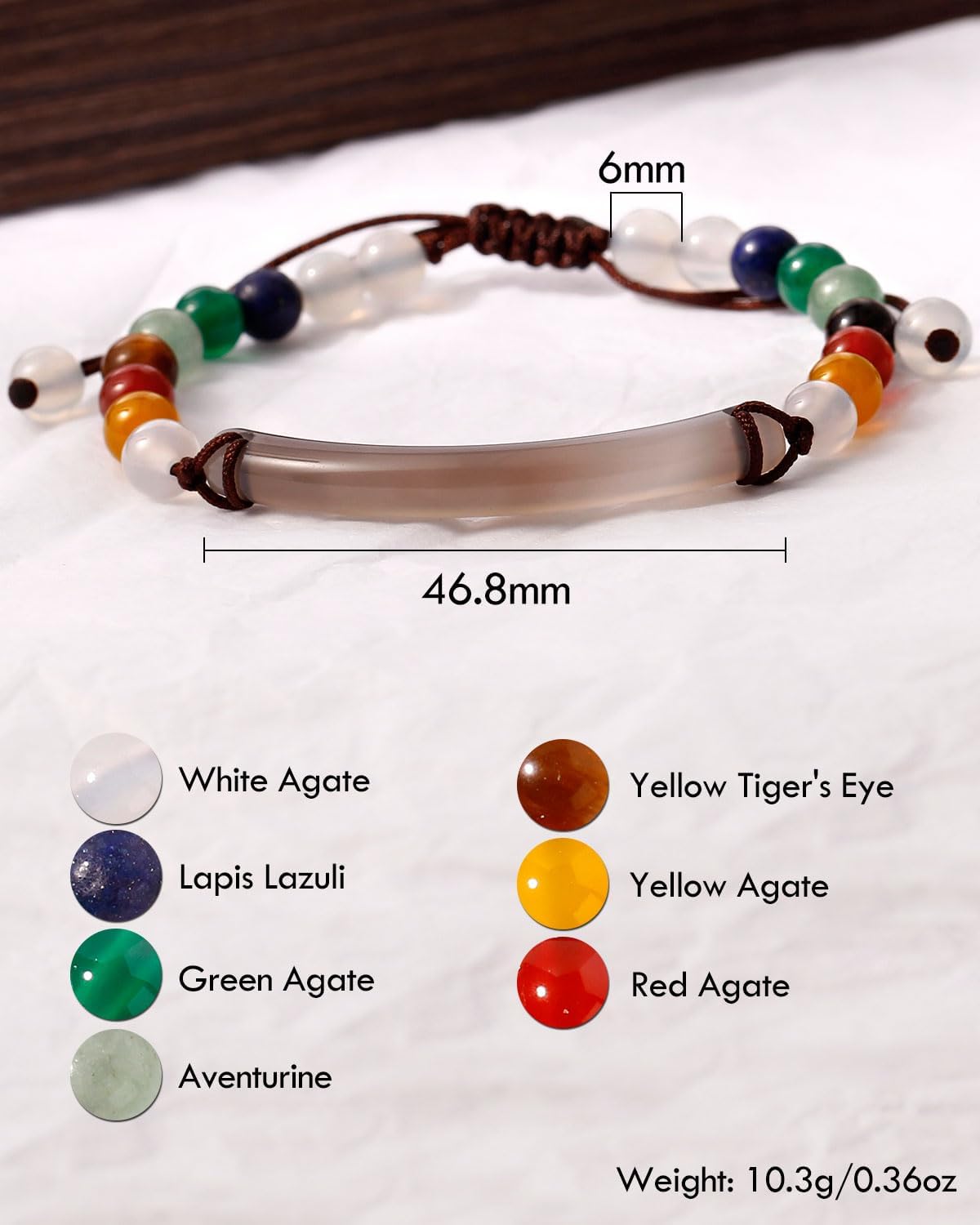 Reiki 7 Chakra Bracelets Handmade Spiritual 6mm Crystals Beaded Bracelets for Women Yoga Meditation Positive Energy Jewelry - Image 6