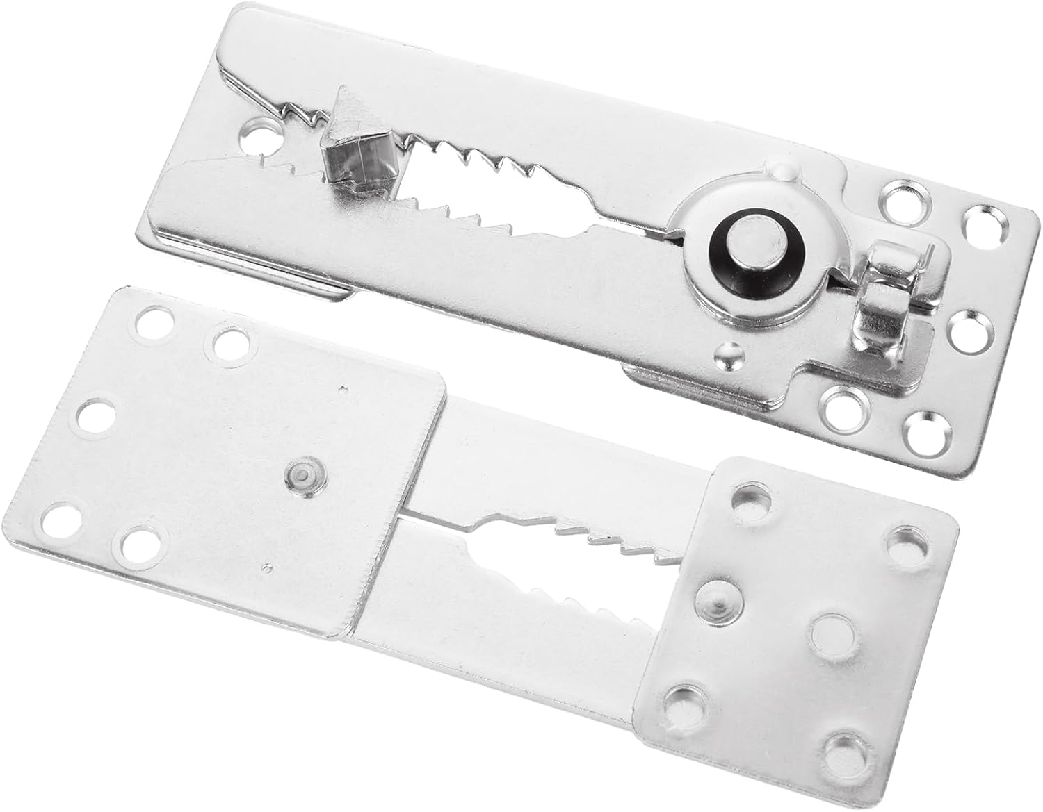 10 PCS Sectional Couch Connectors, Galvanized Iron Sectional Sofa Connector, Furniture Connectors Clips Sectional Couch Connector Clamps for Sectionals with 80pcs Screws (6 Inch x 2.2 Inch)