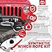 Offroading Gear 95'x3/8” Best Synthetic Winch Rope Kit | Replacement for Cable Wire | Jeep/ATV/Quad Bike/UTV | Free Snap Hook & Rubber Stopper