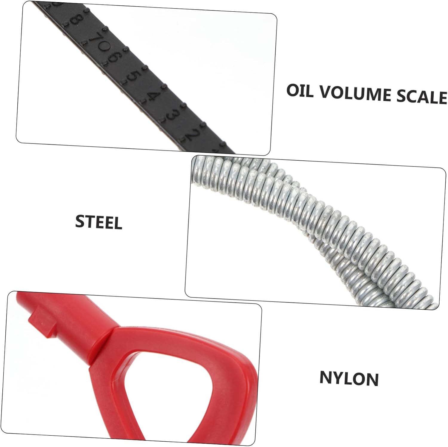 Zerodeko Oil Dipstick Transmission Car Engine Oil Level Precision Designed Hot Cold Markings