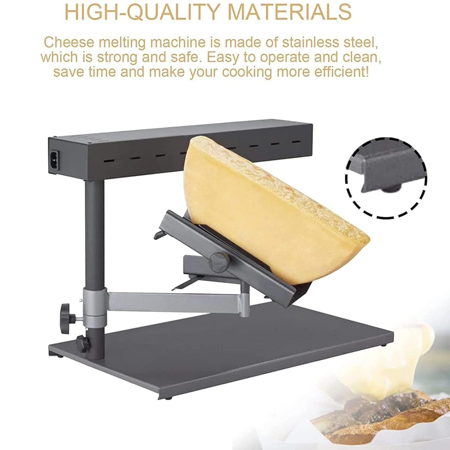 Machine à raclette de 600 W pour fondre et griller sans effort dans les restaurants et cafés