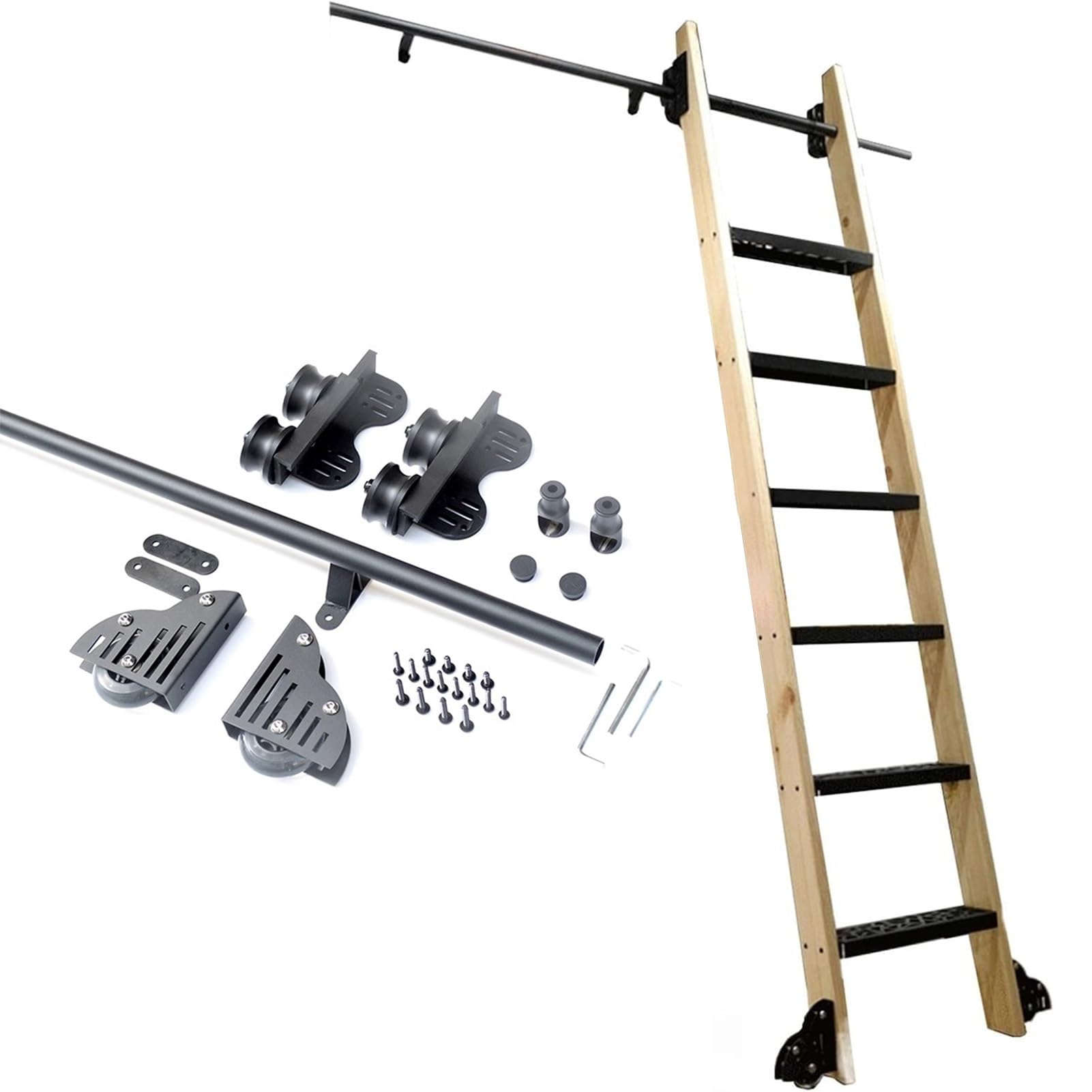 Rail de 100 cm pour intérieur et extérieur : installez une échelle rétractable chez vous