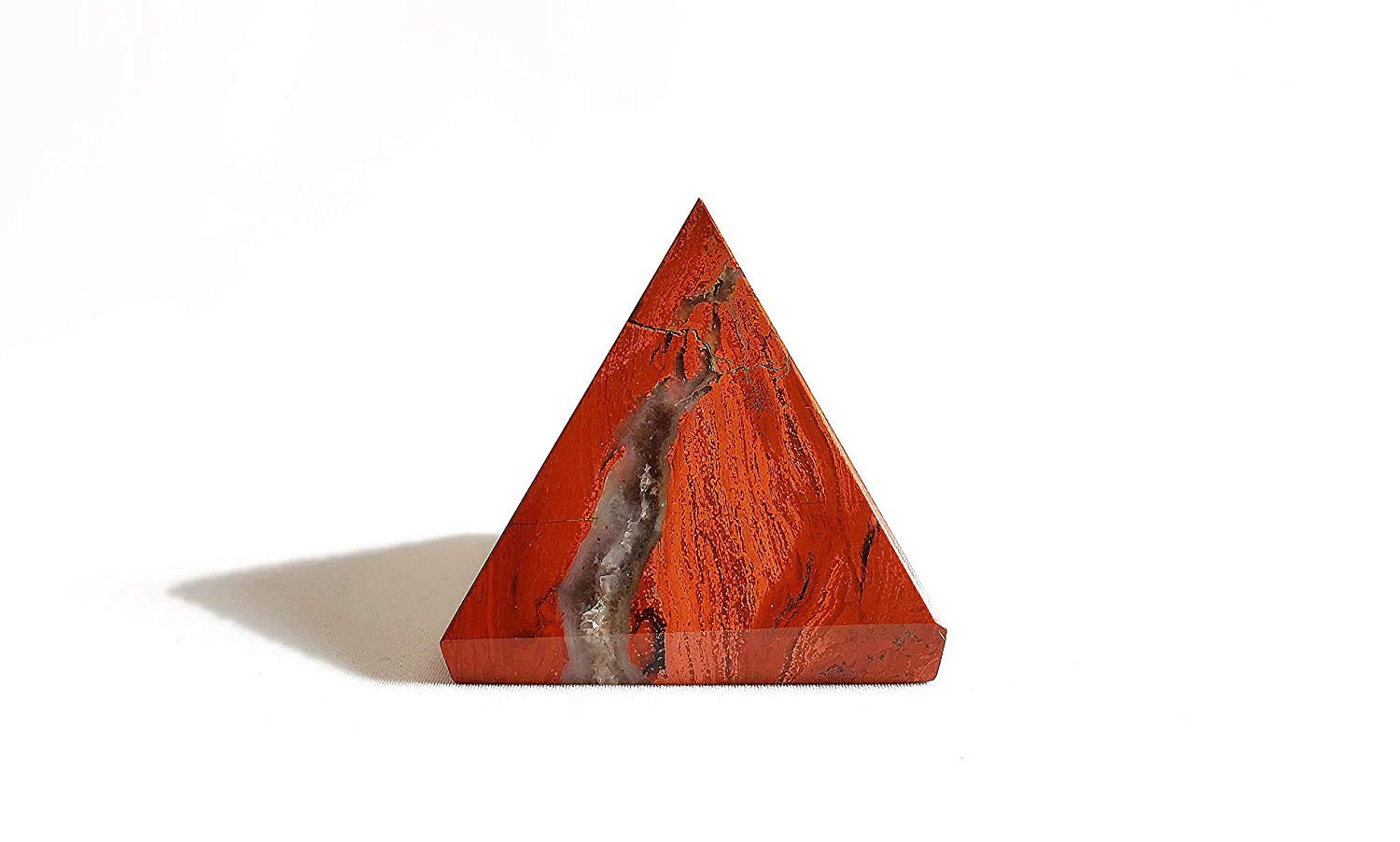 Red Jasper Pyramid - XL - Red - Health