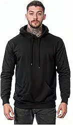 Moletom Liso Masculino Flanelado Blusa De Frio Com Capuz Casaco Sem Estampa