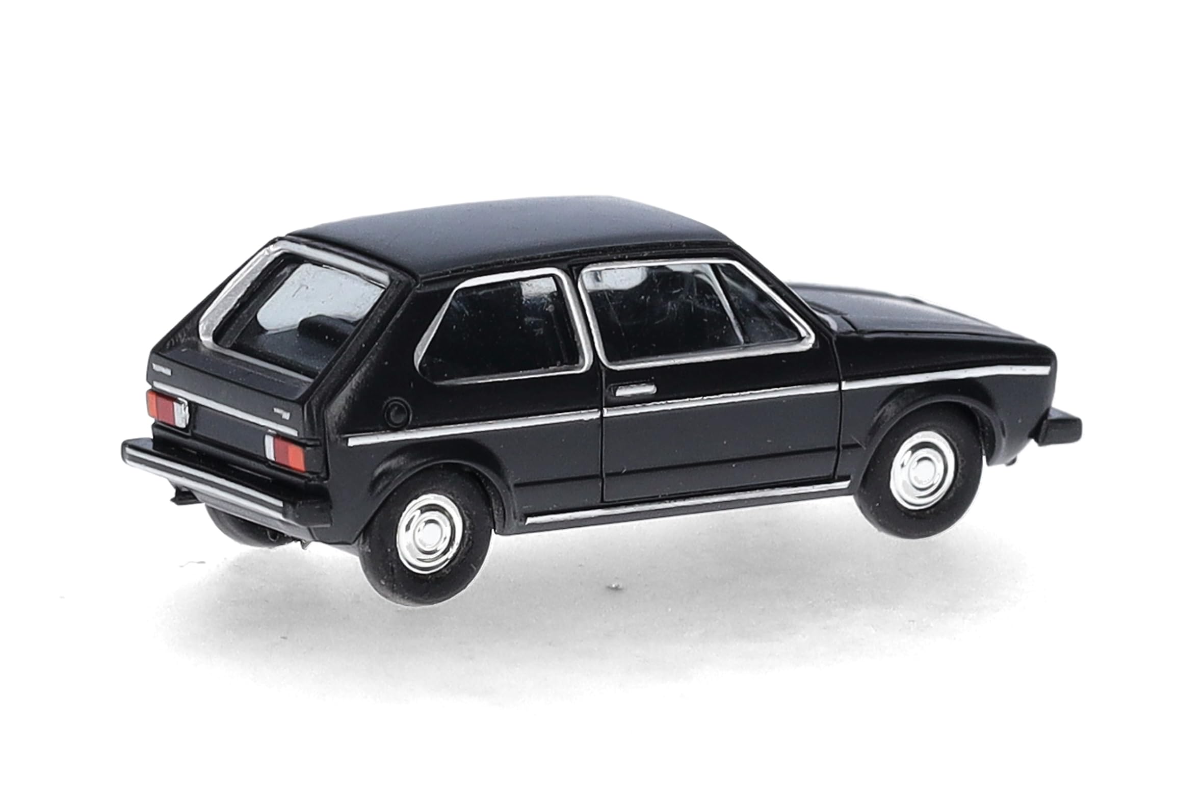 Herpa Model Car VW Golf I, black (TT scale), miniature scale 1:120, collectible, Made in Germany, plastic model - Image 2
