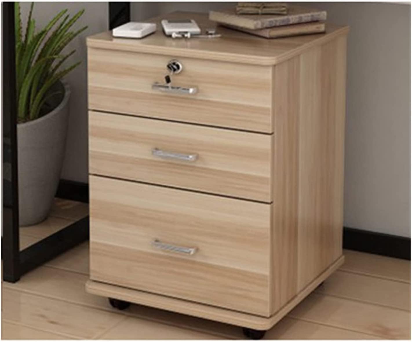 File Cabinet 3 Drawers Wooden Office Cabinet File Storage Cabinet Removable File Organizer Office Supplies Office Furniture