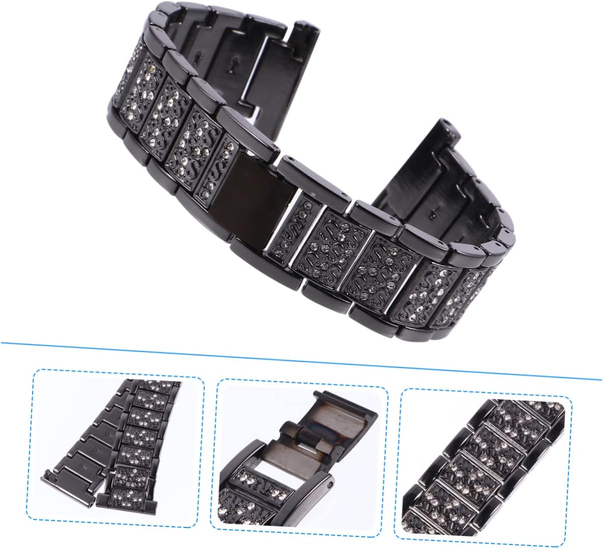 Strap Ladies Watch Womens Bands Bling Bracelet Bands for Women Shiny Watch Band Link Bracelets for Women
