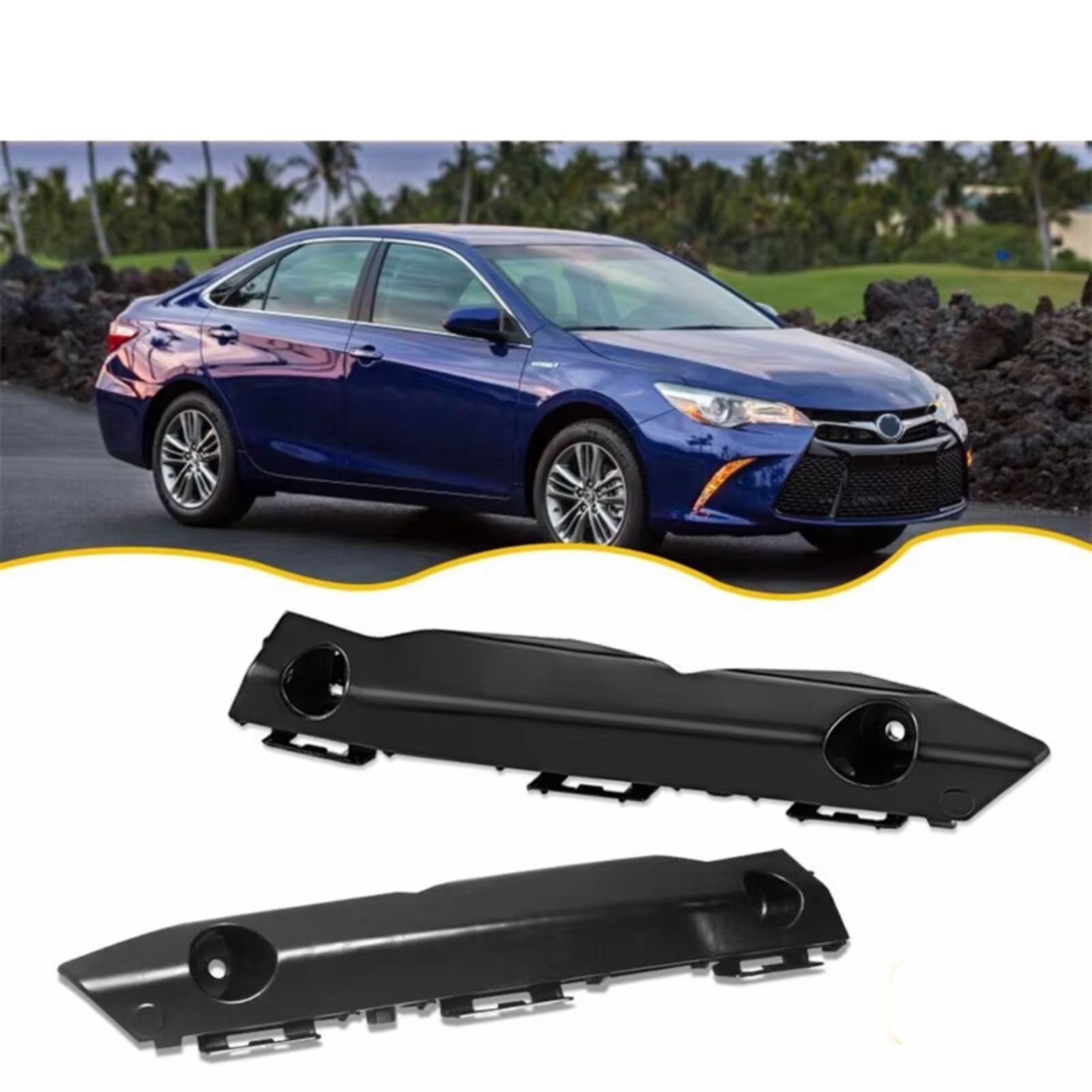 Soporte Parachoques Compatible Con Para Camry 2015 2016 2017 Soporte Parachoques Delantero Izquierdo Derecho Accesorios OEM:52535-06190