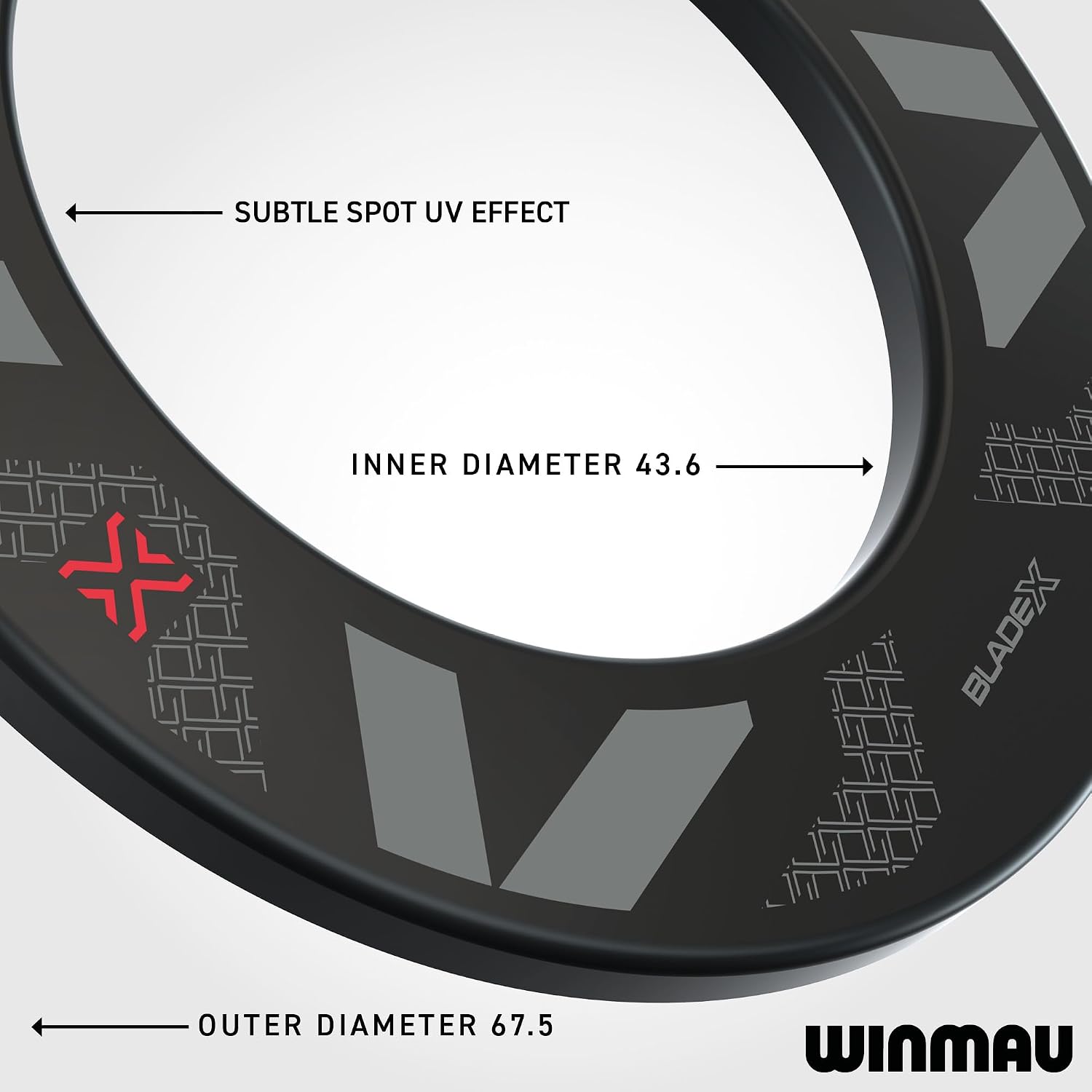 Winmau Pro Line Original Dartboard Surround Ring - Dart Wall Protector | 360° Wall Protection- Tool-Free Installation- Standard Size- Professional Darts Accessory - Fits All Winmau Dartboards