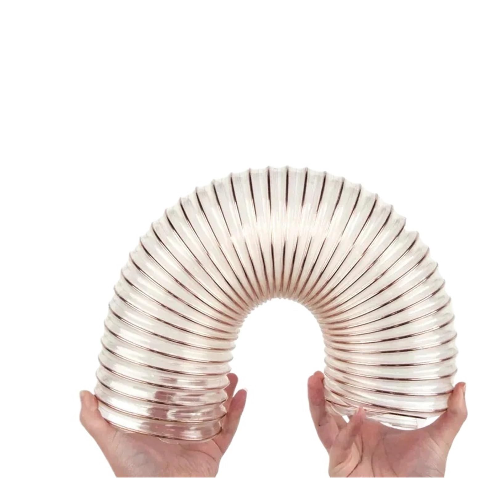 Axvoro 1000Mm Flexible Polyurethane Ducting Hose 1Meter* 0.63Mm Thickness*Inner Diameter 25-50Mm Transparent Pu Tube Suction Vacuum Fume Exhaust Hose Pipe(Inner Diameter 40Mm)