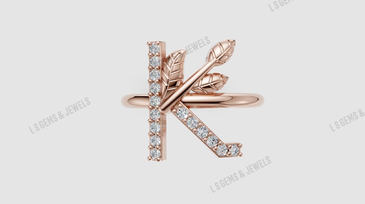 925 Sterling Silver Initial Rings for Women, Non-Tarnish 18K Rose Gold Plated, Stackable A-Z Alphabet Rings, Dainty Thumb & Pinky Jewelry with Free Personalized Name Engraving