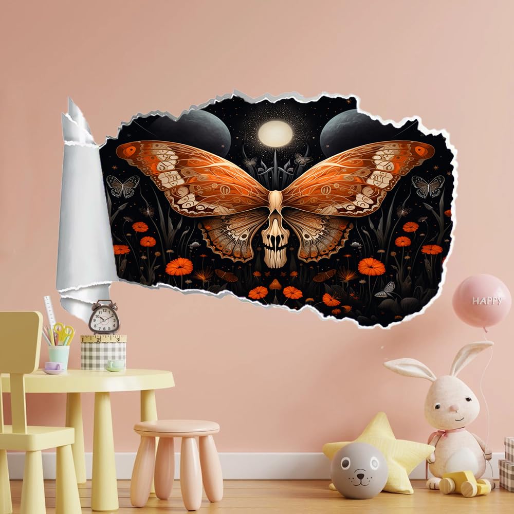 Pegatinas de decoración de pared 3D Mariposa Pegatinas De Pared Calcomanías Murales De Pared Rotas 3D Flor Vinilo De Pared Arte Hogar Decoración De Pared