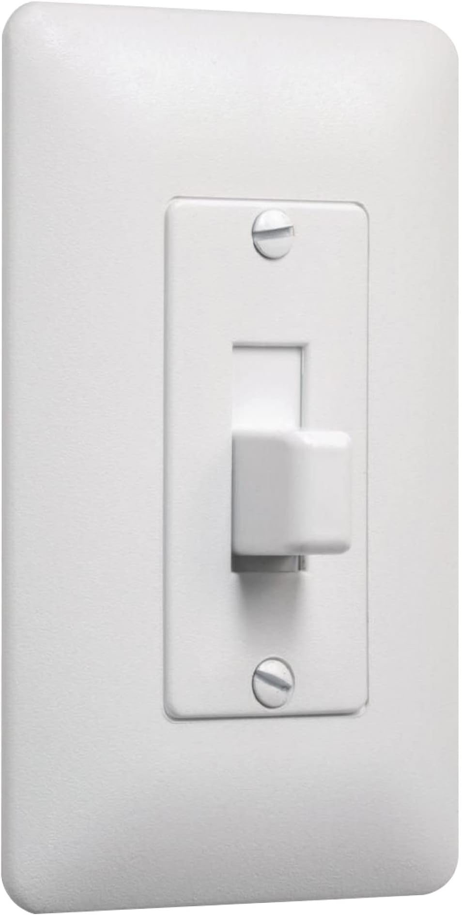 TayMac 5070W Paintable Cover-Up Wall Plate Frame for Toggle Switch, White, 1-Gang