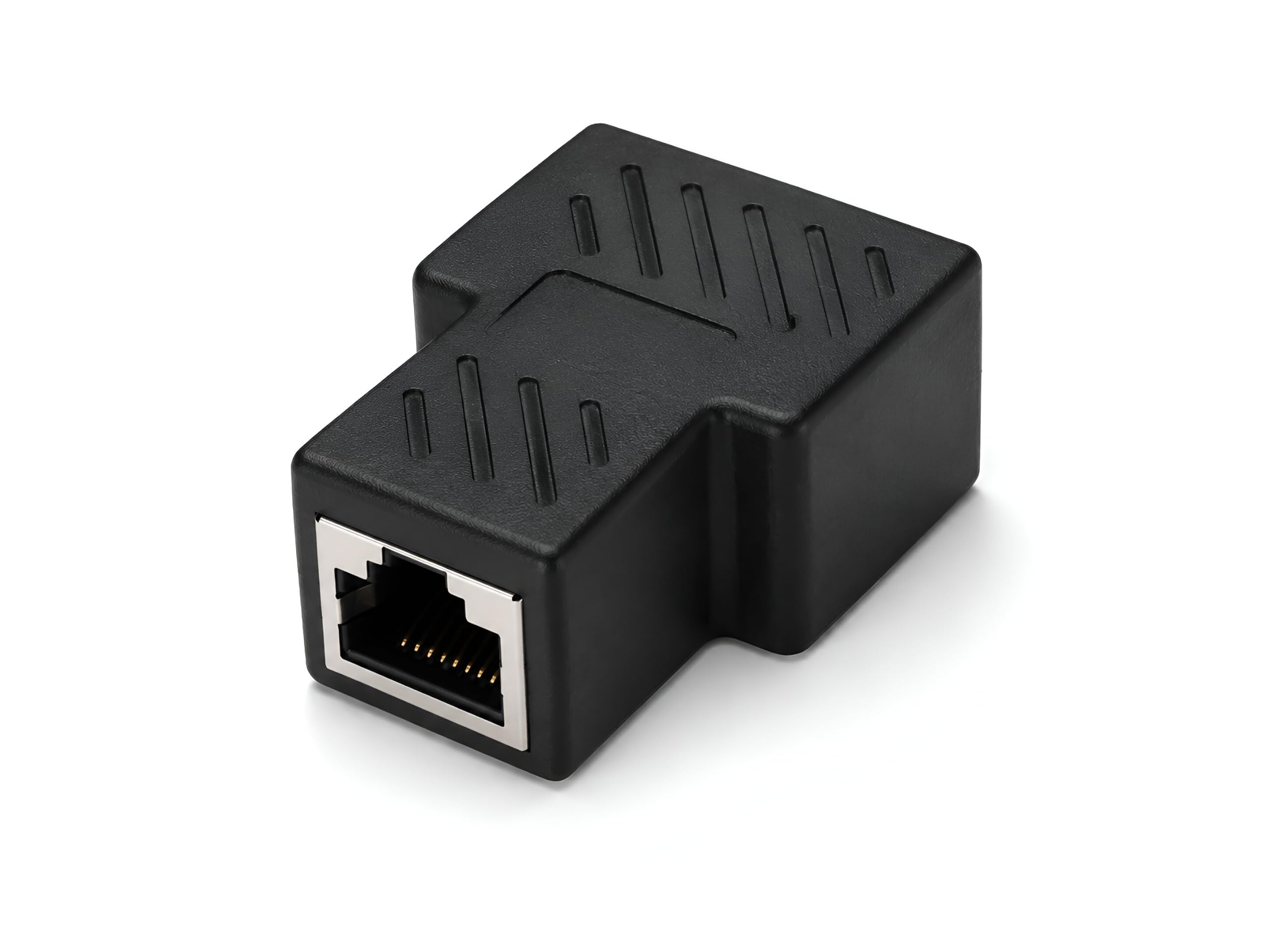 Upix RJ45 Splitter Female Ethernet LAN Network Adapter, 8P8C Internet Cable Coupler Connector for Cat5, Cat5e, Cat6 & Cat7, Compatible with Laptop, Computer, Router, Modem, Server - Black-image-21