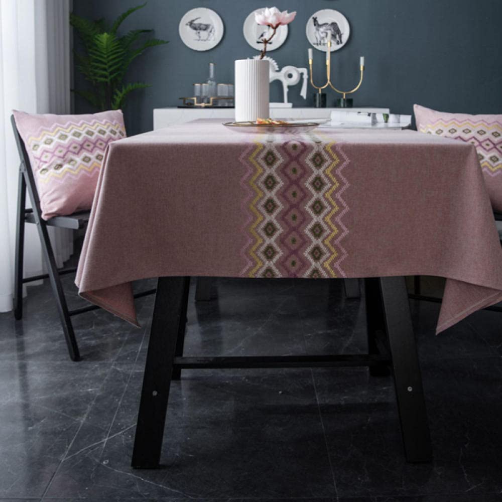Anti Tache Nappe Lavable Rectangulaire Doux Épais de Qualité Supérieure Longue Durée Gris 135 × 100cm