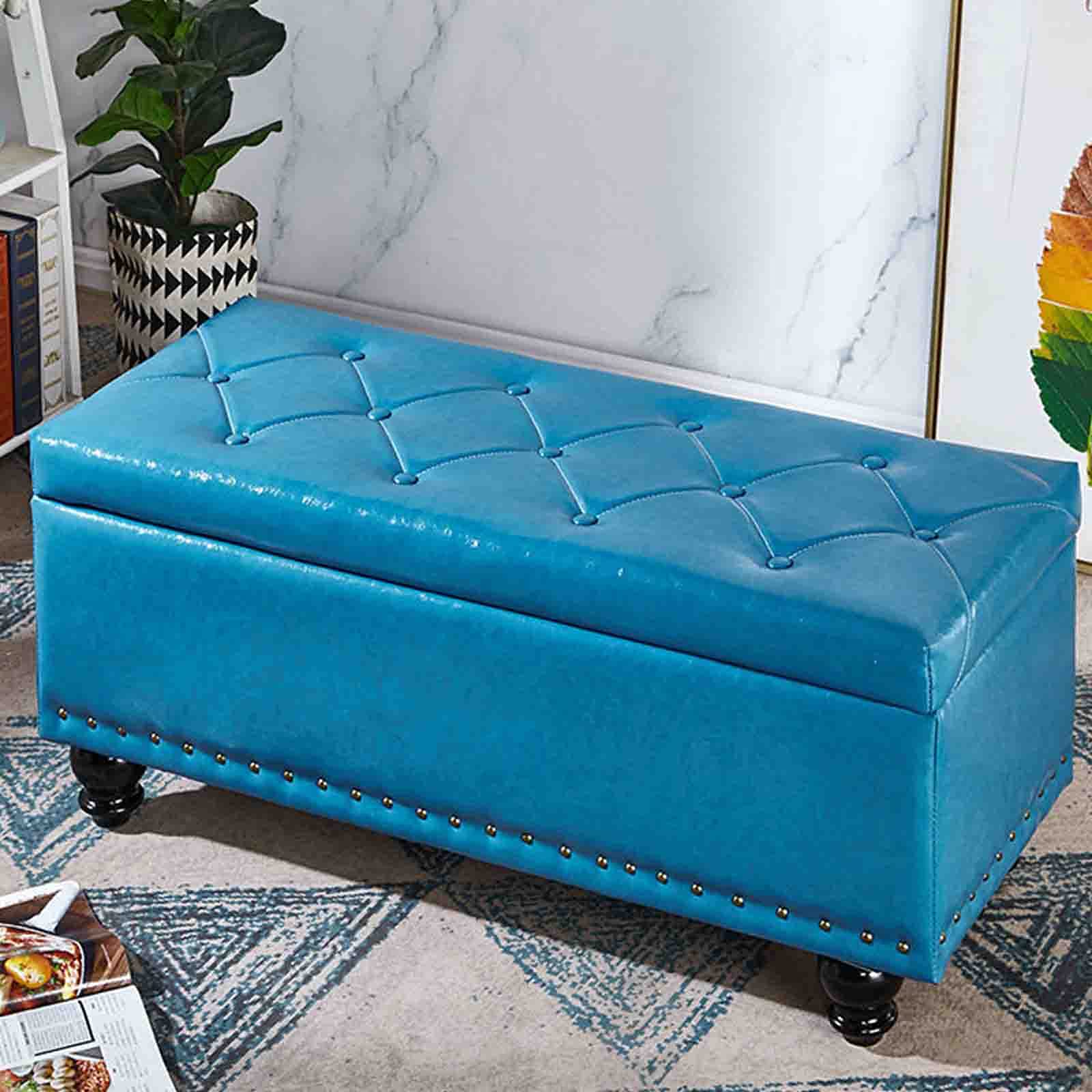 Tabourets coffres et bancs de loisirs bleu clair