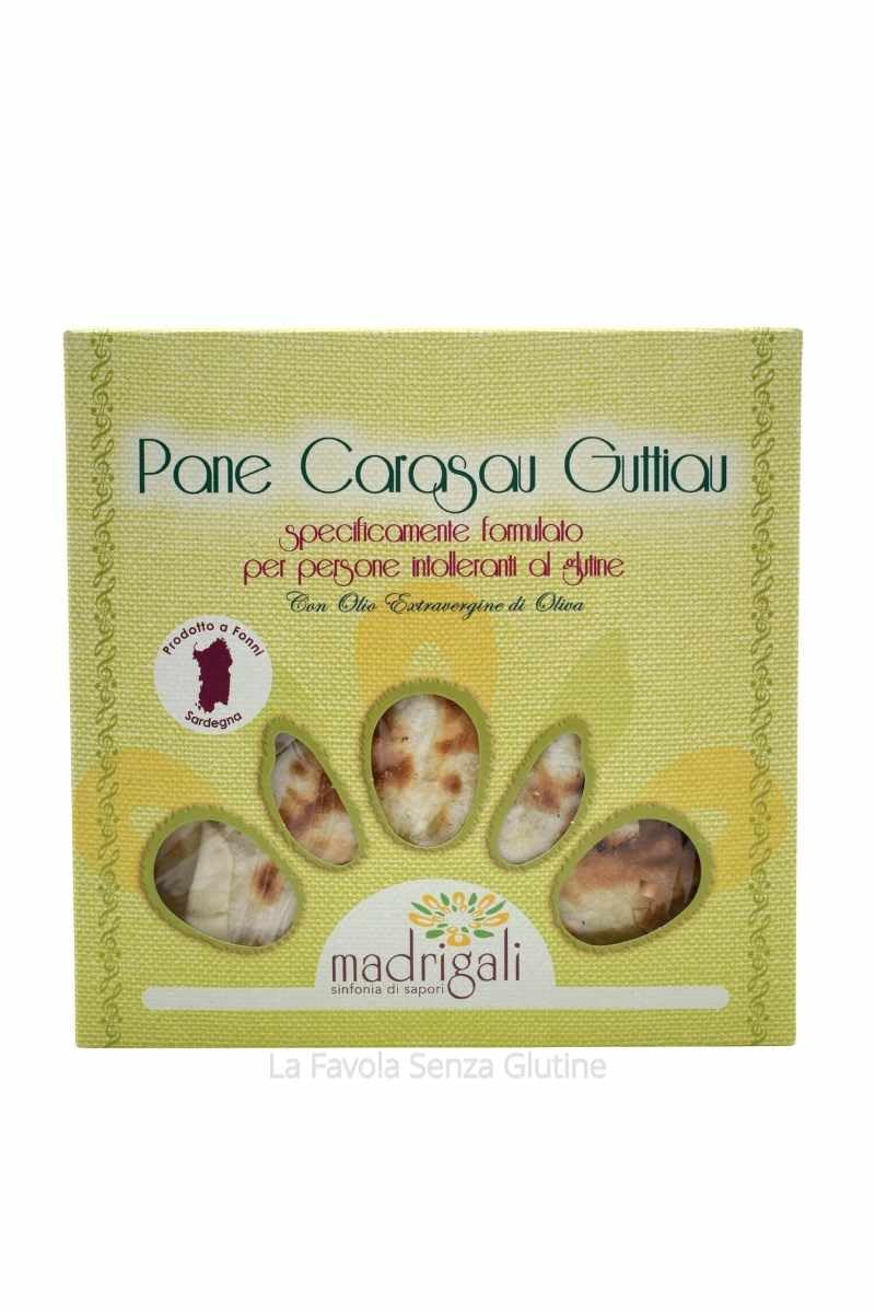 Madrigali Pane Carasau Guttiau Senza Glutine, 150g, Confezione da 12