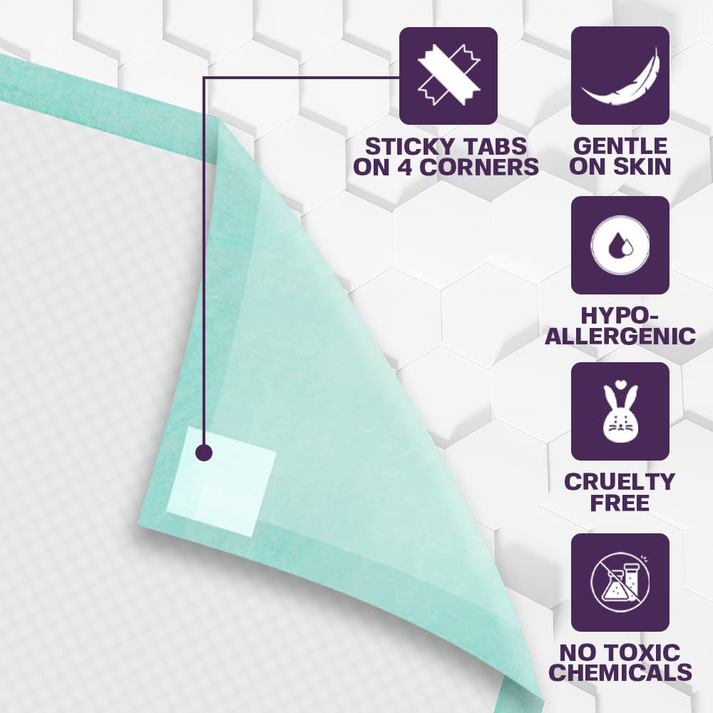 Almohadillas desechables de 17 x 24 pulgadas (100 unidades) para incontinencia, fundas de cama, almohadillas de entrenamiento para cachorros, almohadillas para orina para bebés, niños