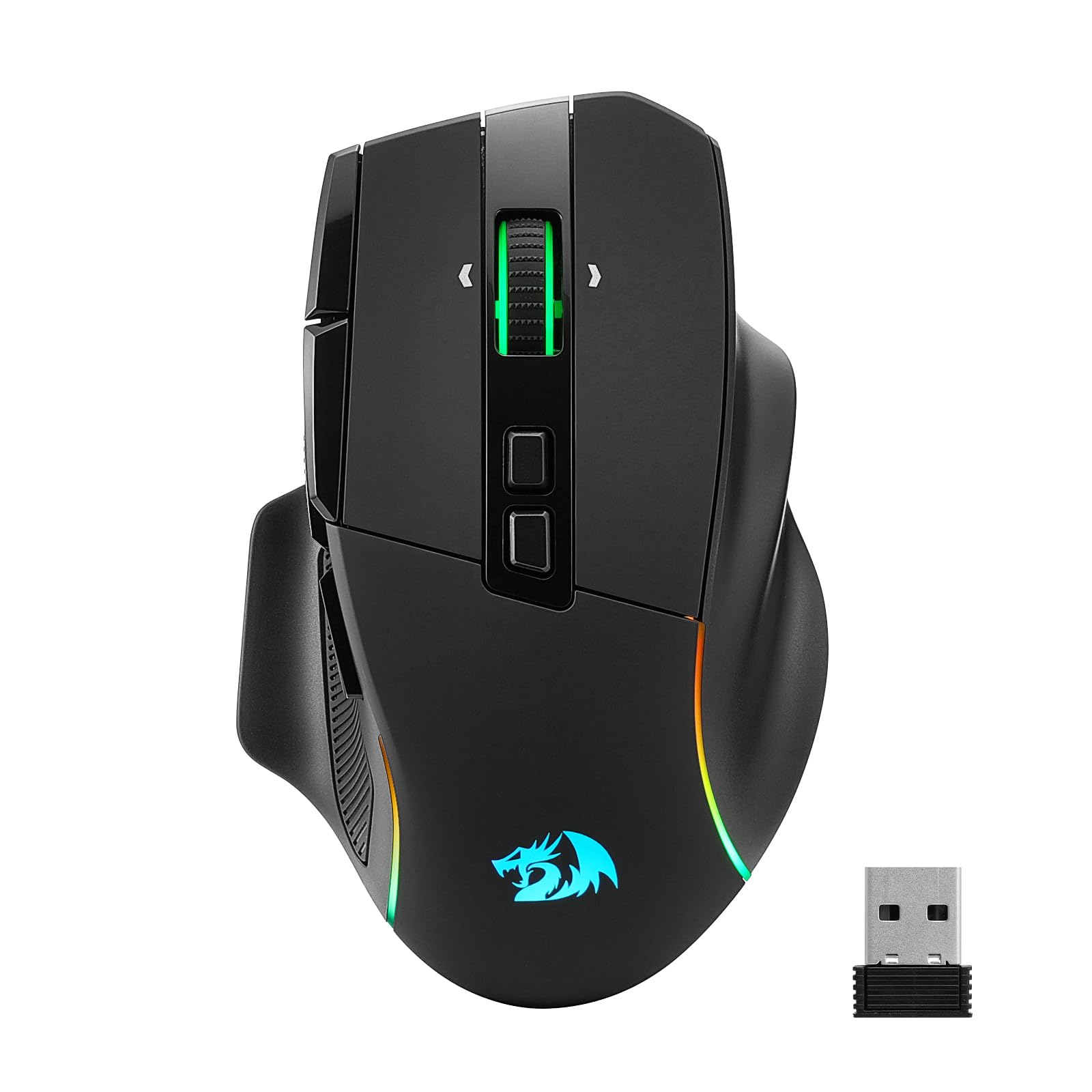 Redragon M925 PRO Wireless Gaming Mouse, 26,000 Max DPI Optical RGB Mice with 10 Programmable Buttons, Hyper-Fast Scroll, Software Supports DIY Keybinds & DPI, Black-image-31