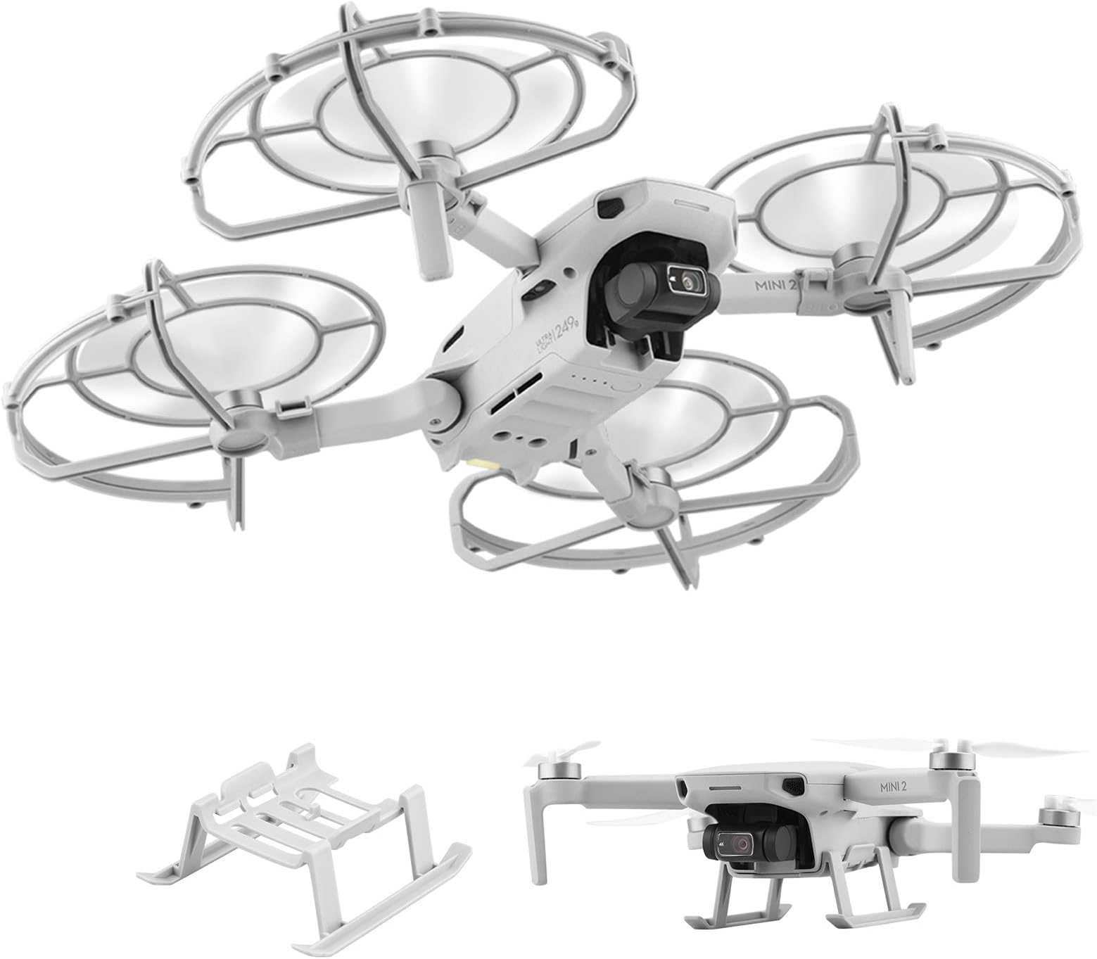 Propeller Guard & Landing Gear Compatible with DJI Mavic Mini, Mini 2 and Mini SE Drone Accessories