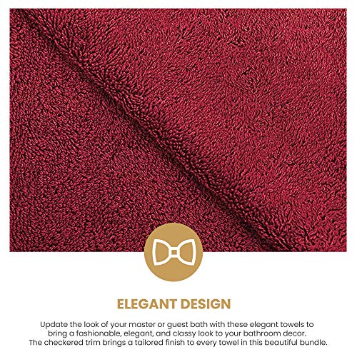 Bluenilemills Cotton-Blend Towel Collection, Rayon From Bamboo And Cotton Towels For Shower And Bathroom, 6-Piece Hand Towel Set, 16" X 30", Solid, Cocoa By Blue Nile Mills #TOP5