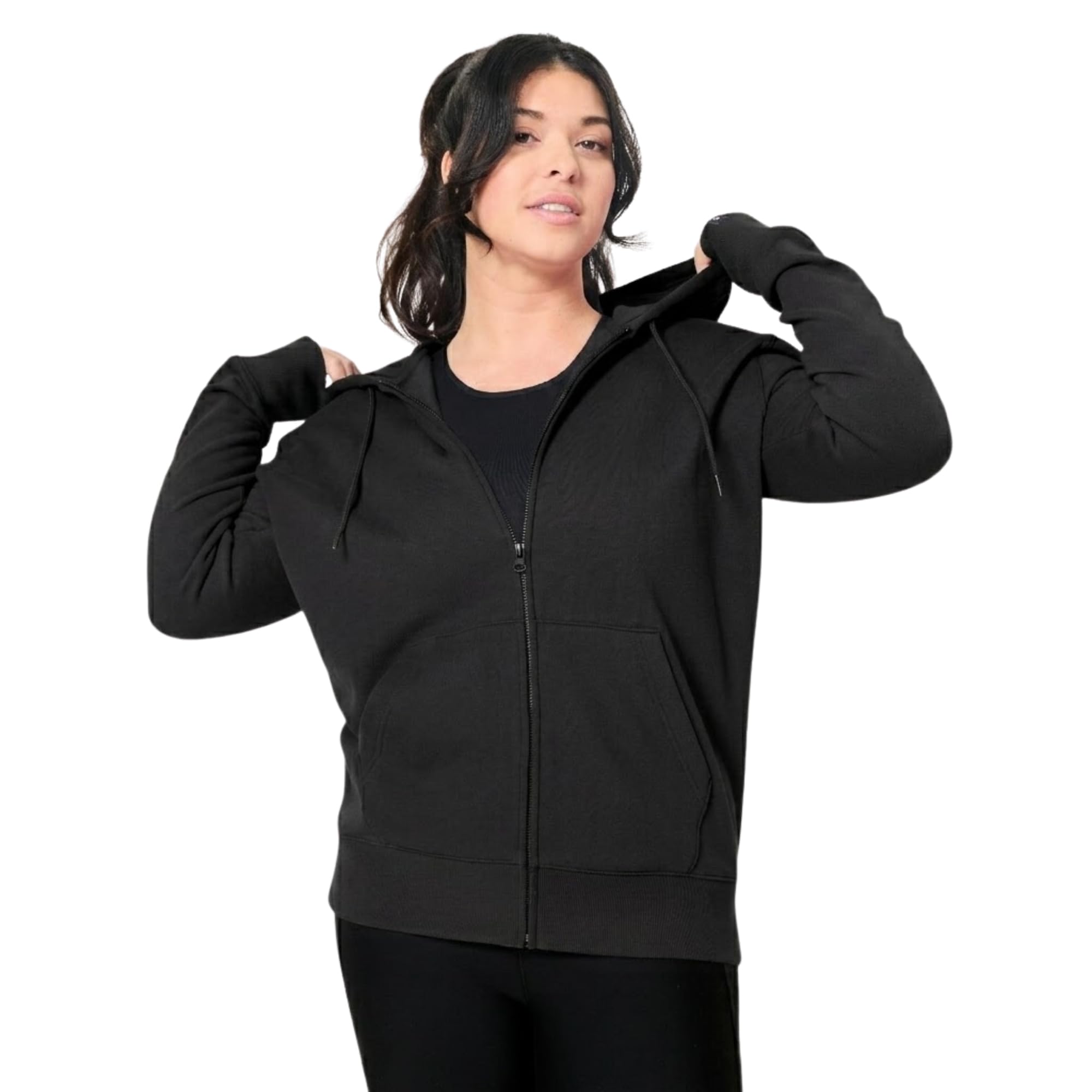 Women's Premium Fleece Zip Up Hoodie | Relaxed Fit Cozy Hooded Sweatshirt with Pockets | Warm Soft Fleece Jacket |-image-25