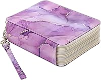 Vista 11 de Lbxgap Estuche para lápices con cremallera, 72 ranuras para lápices con patrón de impresión para bolígrafos o marcadores de acuarela, estuche