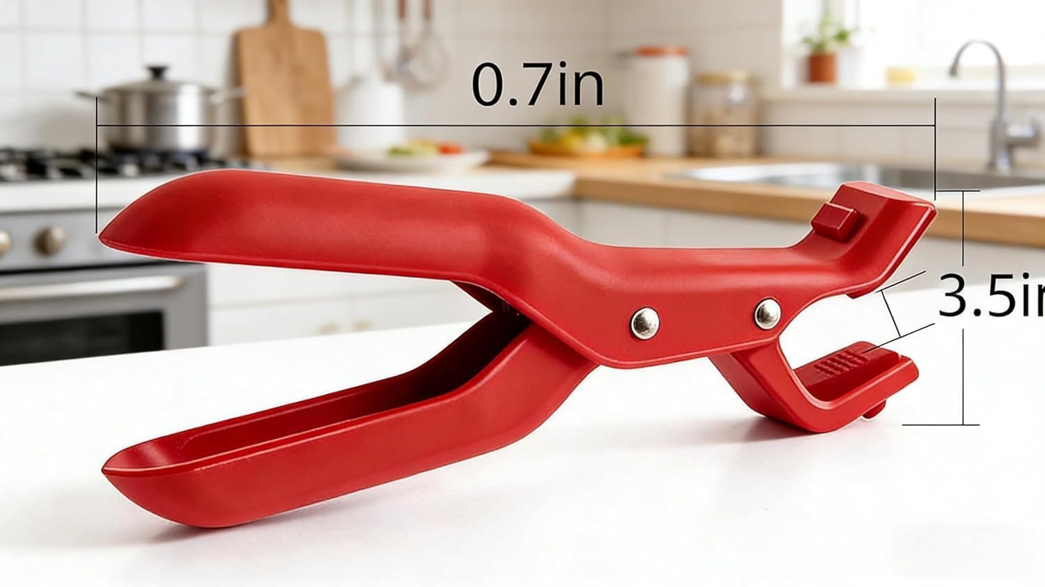 Anti-Scalding Dish Plate Gripper Clip,3-Pack Heavy Duty Bowl Clip Retriever Tongs, Heat Resistant Kitchen Tool for Lifting Hot Dishes, Plates, Bowls from Microwave, Air Fryer, Steamer