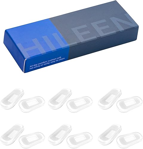 Miniatura 6 de 6 pares de almohadillas para la nariz, cubiertas de silicona para la nariz, almohadillas antideslizantes para puente de nariz para lentes de sol