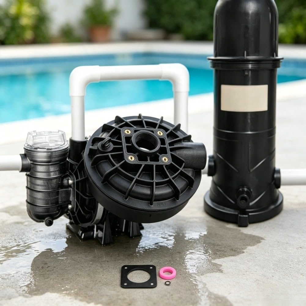 Couvercle C176-47P1 pour Pompe de Piscine Enterrée avec Joint C20-123 - Remplacement Max-E-Glas