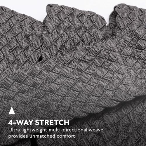 Image of Arcade Belts Futureweave Braided Woven Stretch Belt | For Men and Women, 4 Way Elastic, Metal Free Buckle, Unisex