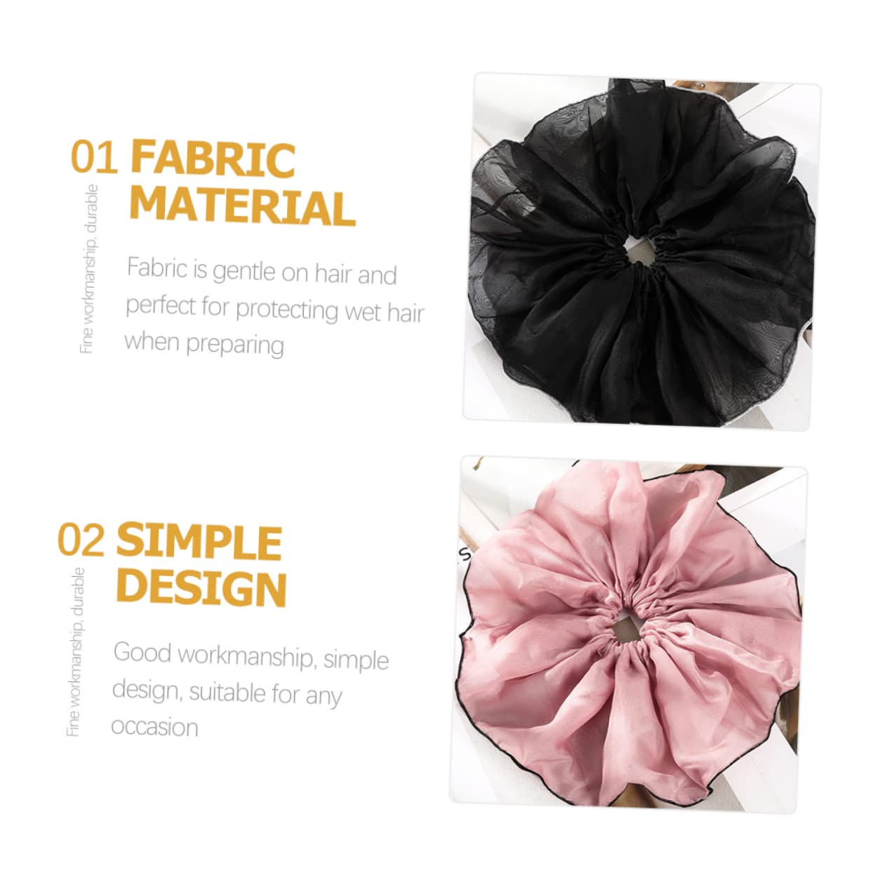 FRCOLOR 8 Piezas anillo de pelo coleteros scrunchies accesorio para el cabello para mujer bufandas para mujer pañuelo para el pelo elástica para el cabello elasticidad toalla de pelo