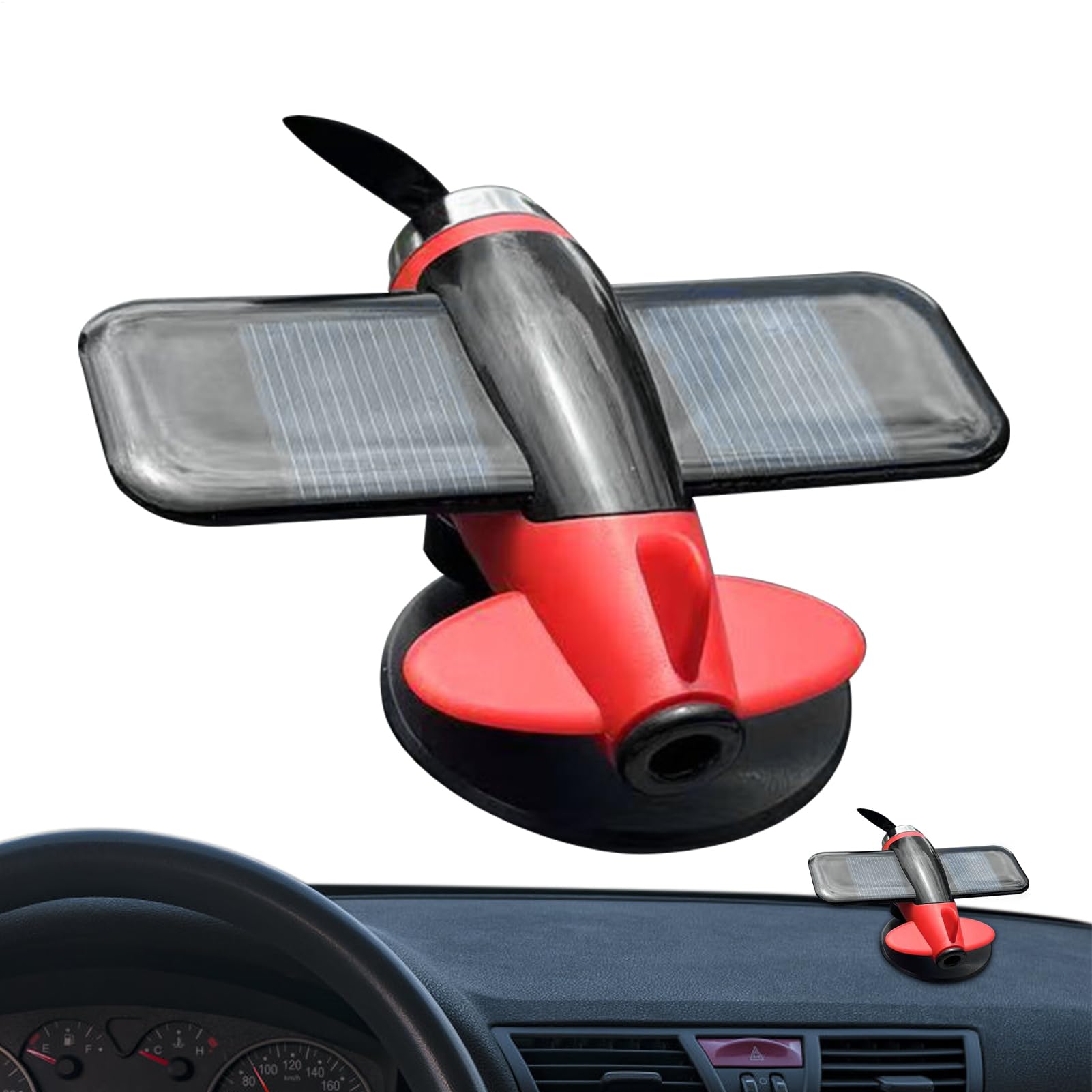 Flugzeug-Ornament, Solarbetriebenes Flugzeug Auto Innendekoration, Rotierendes Ornament, Auto-Rückansicht-Aufhänger, Autozubehör Für Auto, Minivan, SUV, LKW