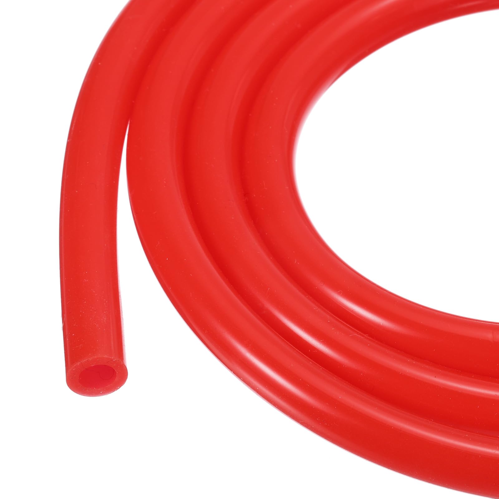3.3ft 5/32" ID x 1/4" OD Silicone Tubing Red Industrial Plastic Tubing Pure Silicone Hoses for Pump Siphoning Draining Irrigation Brewing